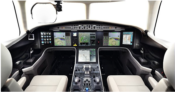 Falcon 5X - Cockpit EASy interacif nouvelle génération - DR © Dassault Aviation